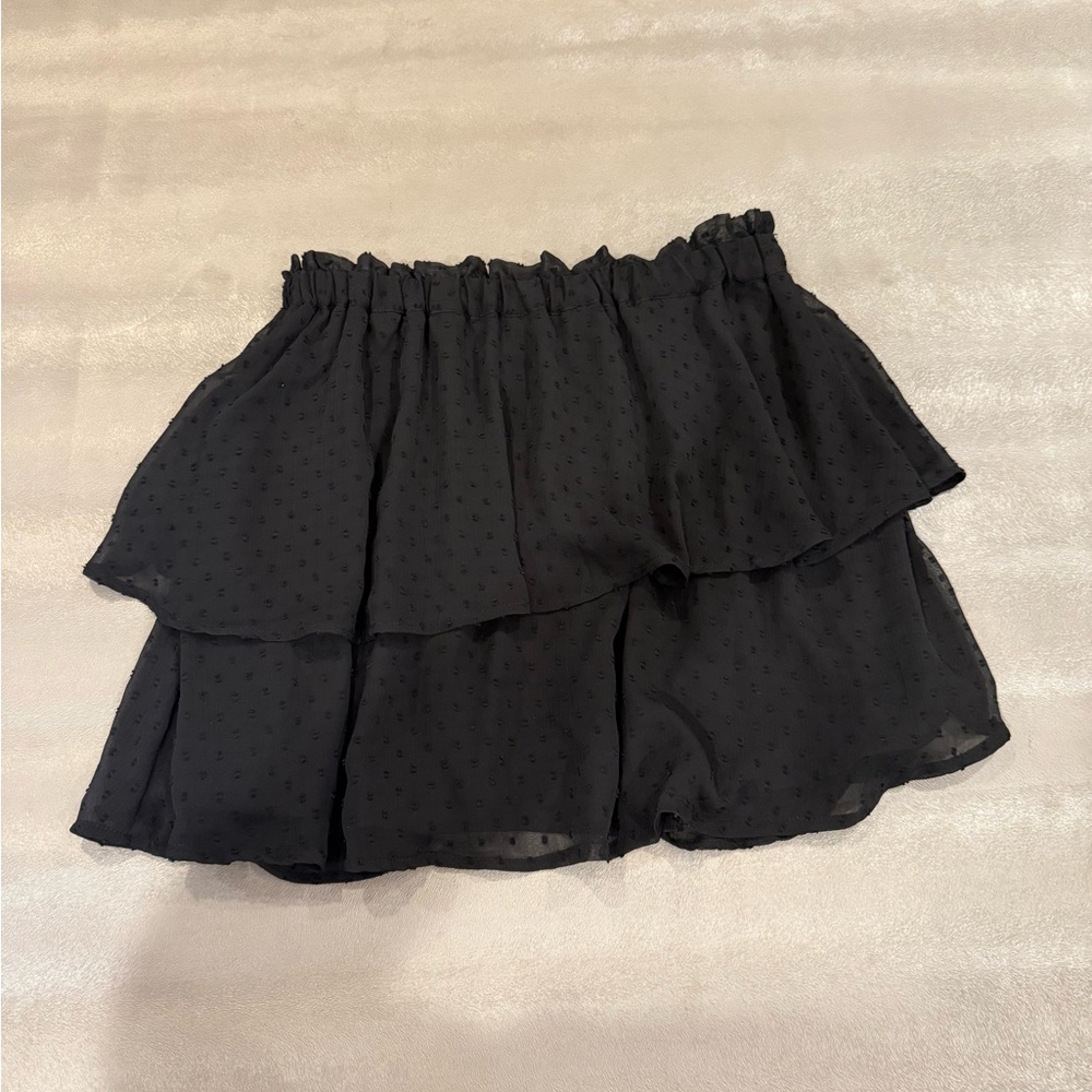 H & M Elegant Black Tiered Skirt. Size M